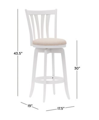 43.5" Wood Savana Furniture Bar Height Swivel Stool