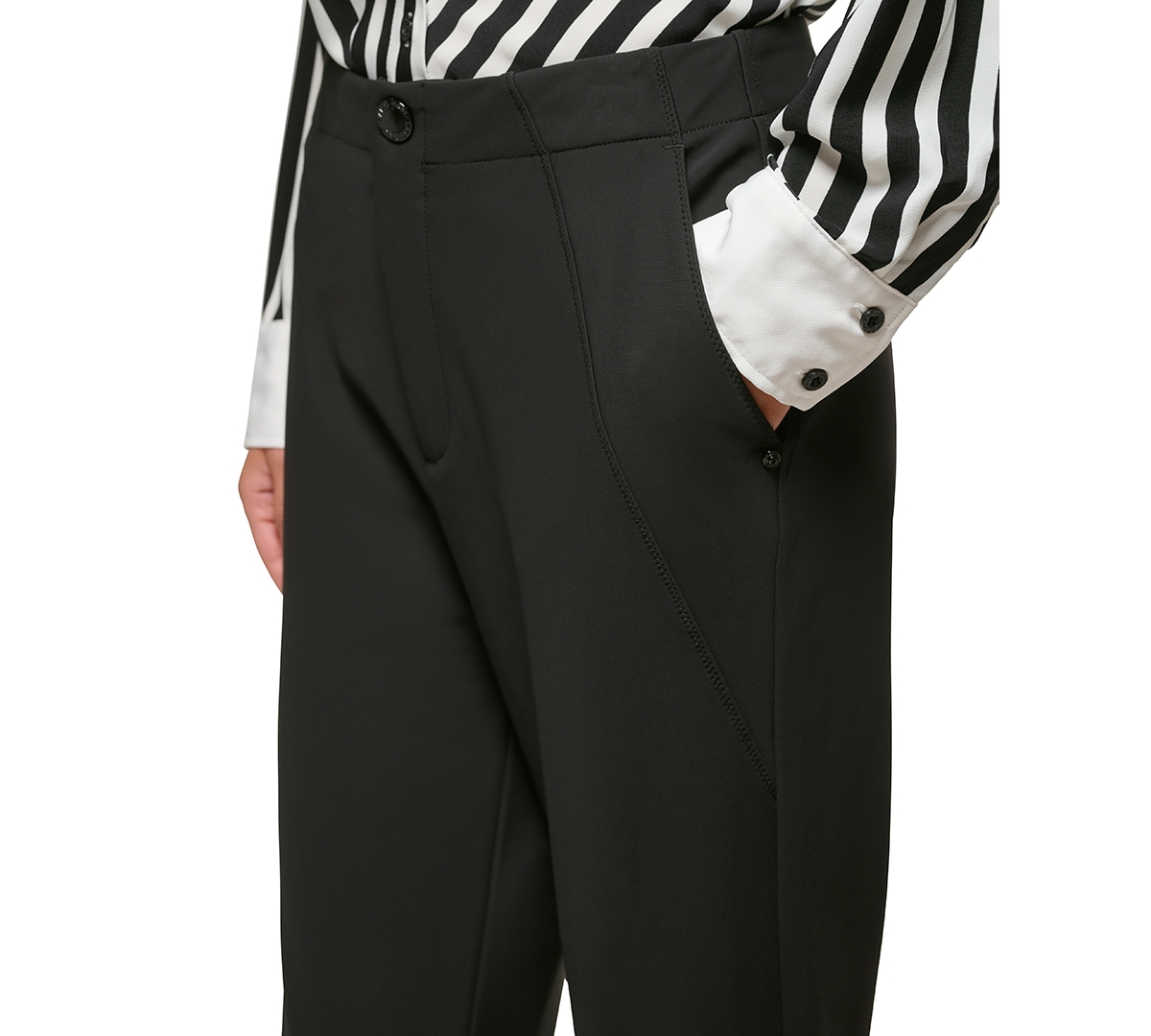 Karl Lagerfeld Paris Women's Compression Suit Pants