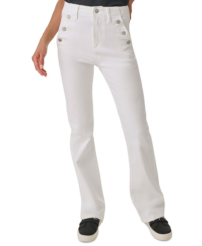 Calvin Klein Wide-Leg Sailor Pants - Macy's