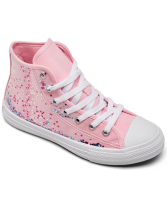 Little Girls Chuck Taylor All Star Confetti High Top Casual Sneakers from Finish Line