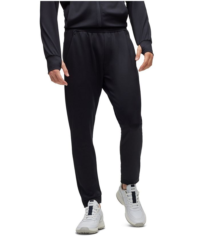Hugo Boss Men's Cuffed Active-Stretch Fabric Tracksuit Bottoms - Macy's