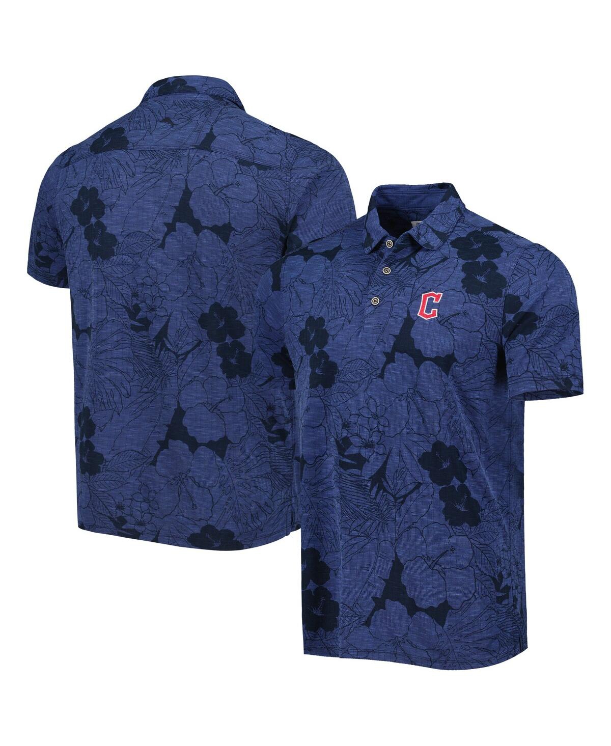 Shop Tommy Bahama Men's  Navy Cleveland Guardians Miramar Blooms Polo Shirt