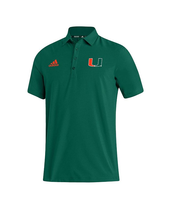 adidas Men's Green Miami Hurricanes Coaches Polo Shirt Macy's