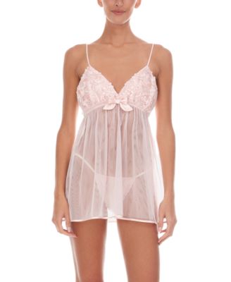 Bellflower Babydoll Chemise 2pc Lingerie Set