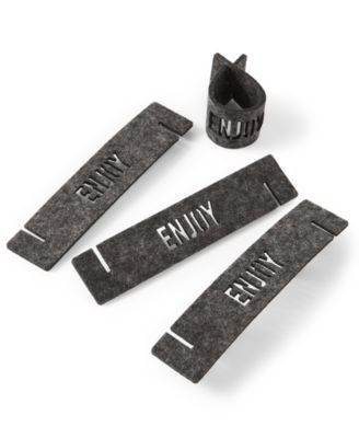 The Cellar Words Felt Napkin Rings, Set of 4, Created for Macy's