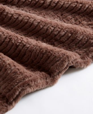 CLOSEOUT! Solid Ribbed Super Soft Textured Throw, 50" x 60"