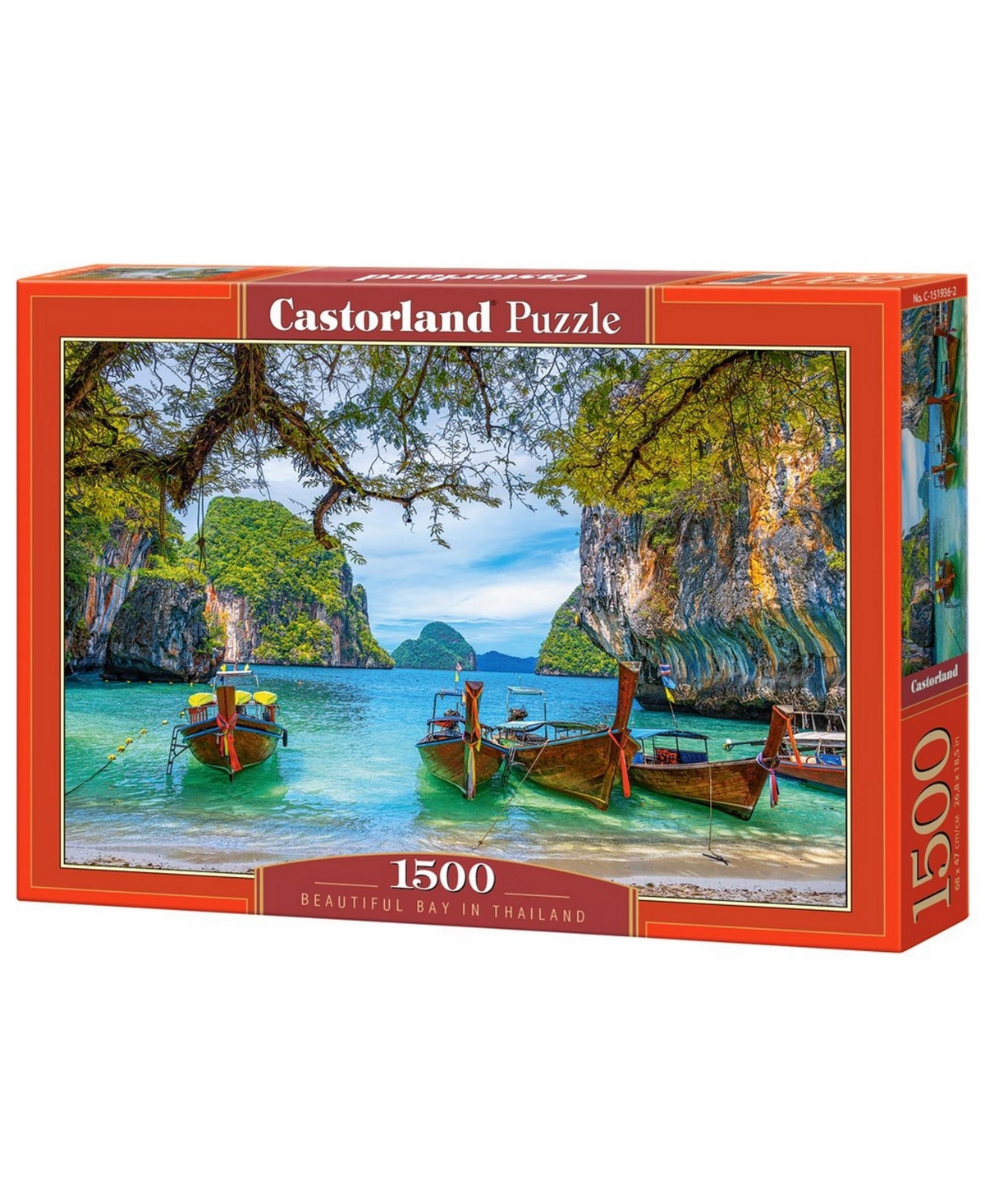 Castorland Kids' Beautiful Bay In Thailand Jigsaw Puzzle Set, 1500 Piece In Multicolor