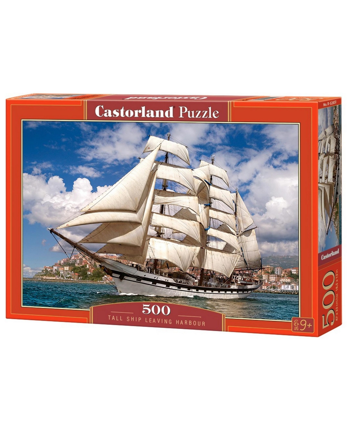 Castorland Tall Ship Leaving Harbor Jigsaw Puzzle Set, 500 Piece In Multicolor