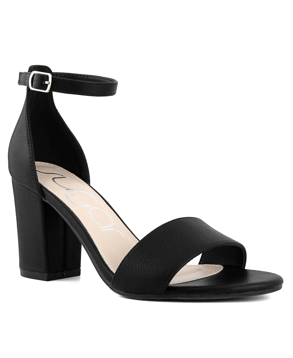 Sugar Women's Machelene Dress Heel Sandals In Black Smooth