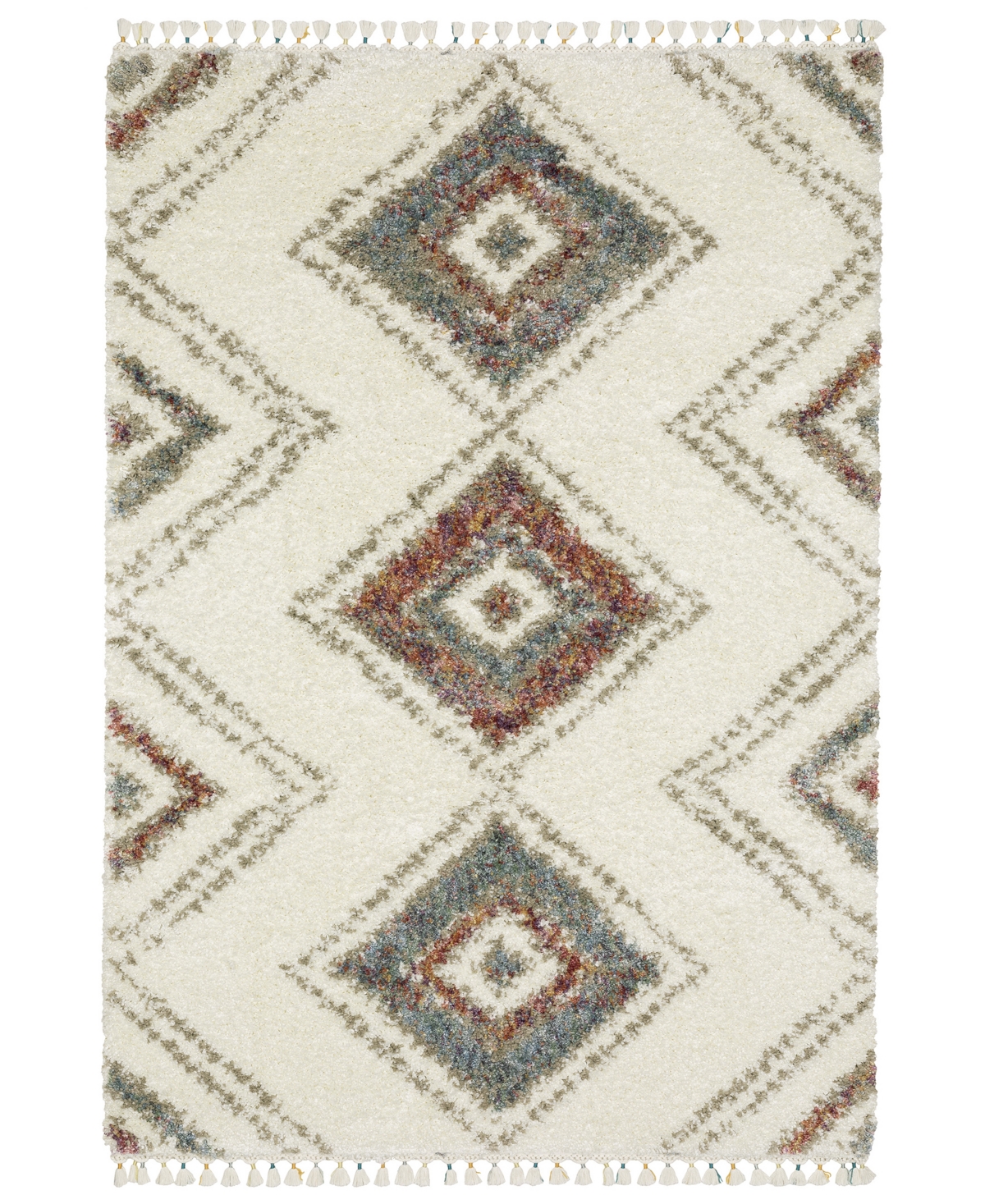 Jhb Design Axis Ax07a 5'3" X 7'6" Area Rug In Ivory
