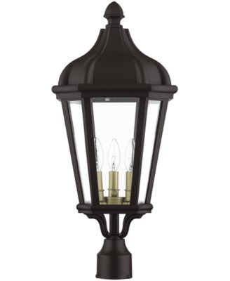Morgan 3 Light Outdoor Post Top Lantern