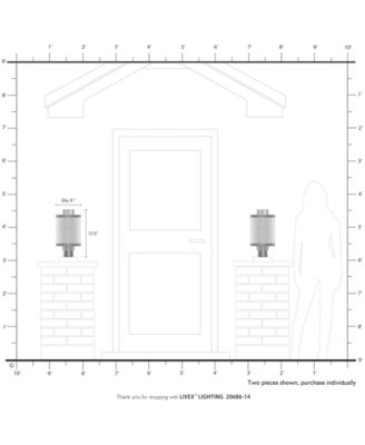 Nottingham 1 Light Texture Post Top Light