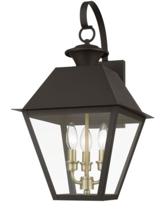Wentworth 3 Light Outdoor Large Wall Lantern
