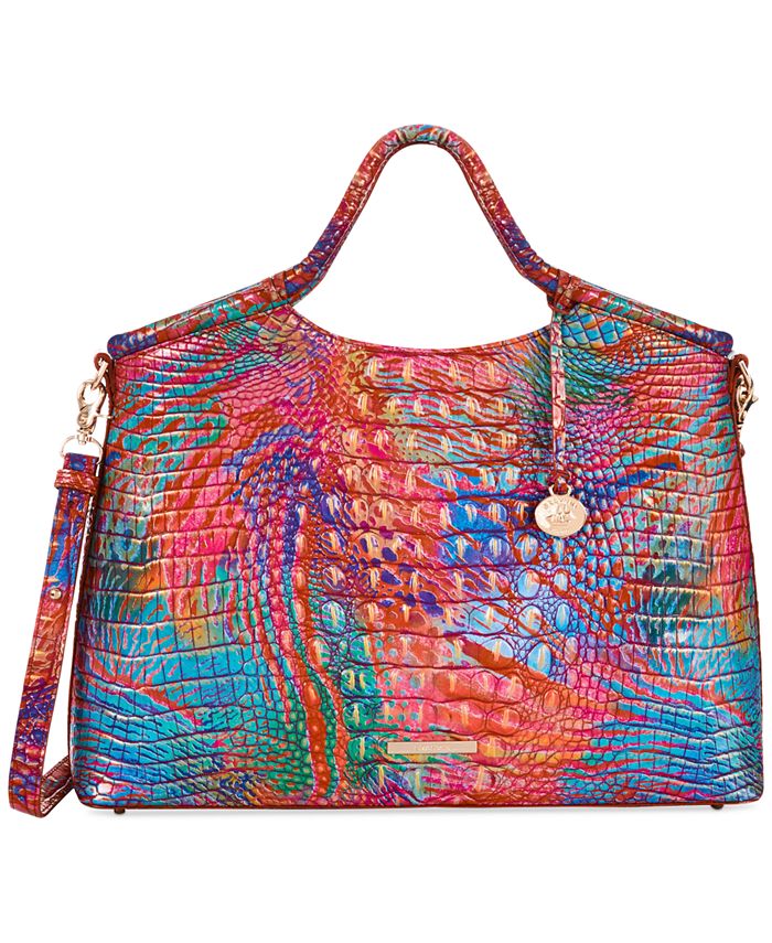 Brahmin Small Elaine Melbourne Embossed Leather Crossbody & Reviews -  Handbags & Accessories - Macy's