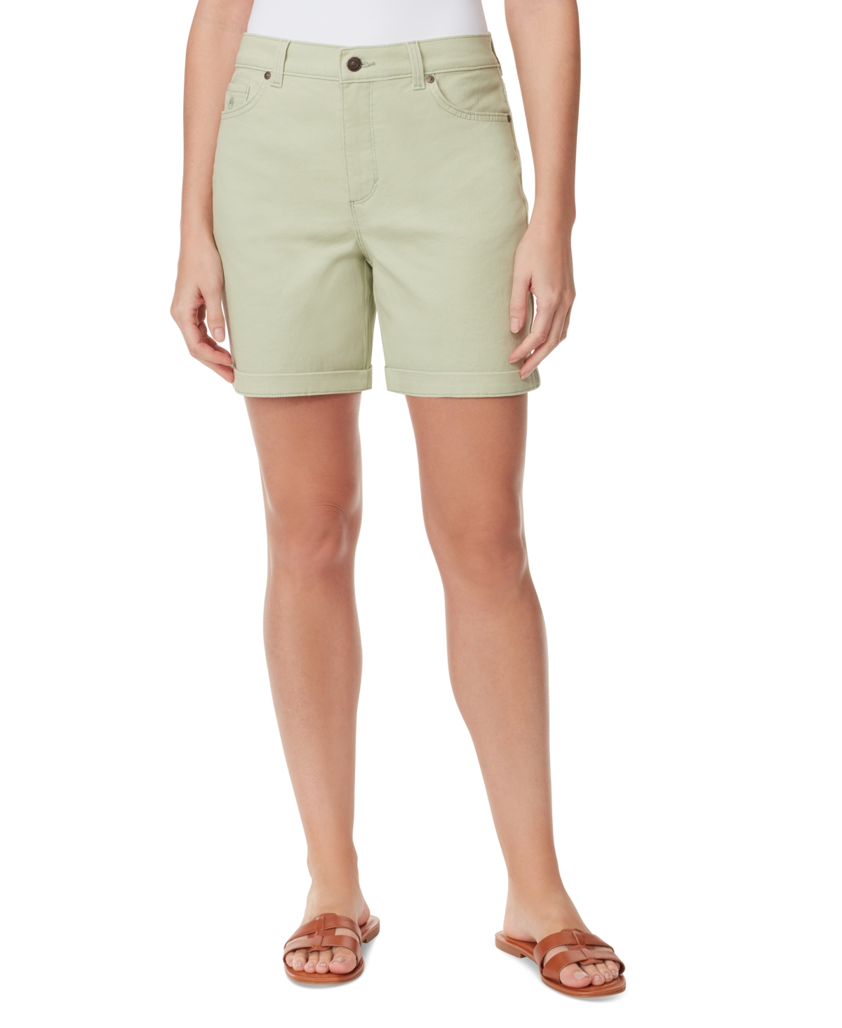Gloria Vanderbilt Women's Amanda High-Rise 6" Denim Shorts