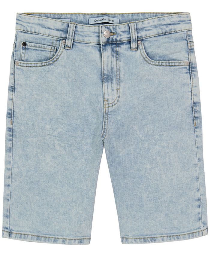 Calvin Klein Big Boys Loose Fit stretch Denim Shorts - Macy's