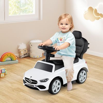 3 in 1 Ride on Push Car Mercedes Benz Toddler Stroller Sliding Car