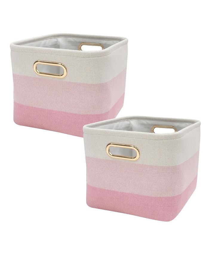 Lambs & Ivy Pink Ombre Storage Basket 2 Pack Macy's