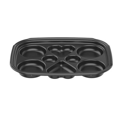 Nonstick Pancake Couple Breakfast Griddle Plate Heart-shaped Removable Die Casting Aluminum Plate for Electric Grill