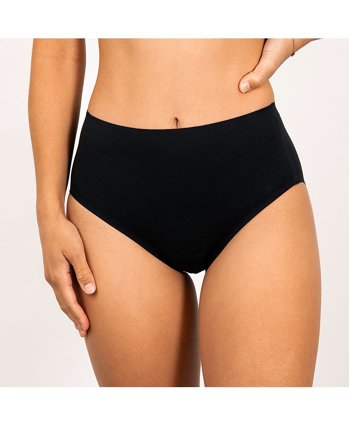 Womens Microfiber Underwear High Waisted Leak Proof Panties