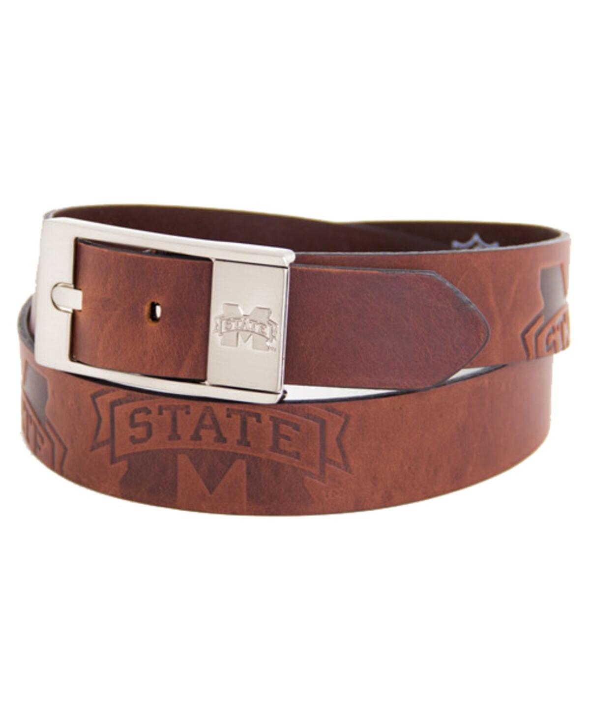 Shop Eagles Wings Men's Mississippi State Bulldogs Brandish Leather Belt In Brown