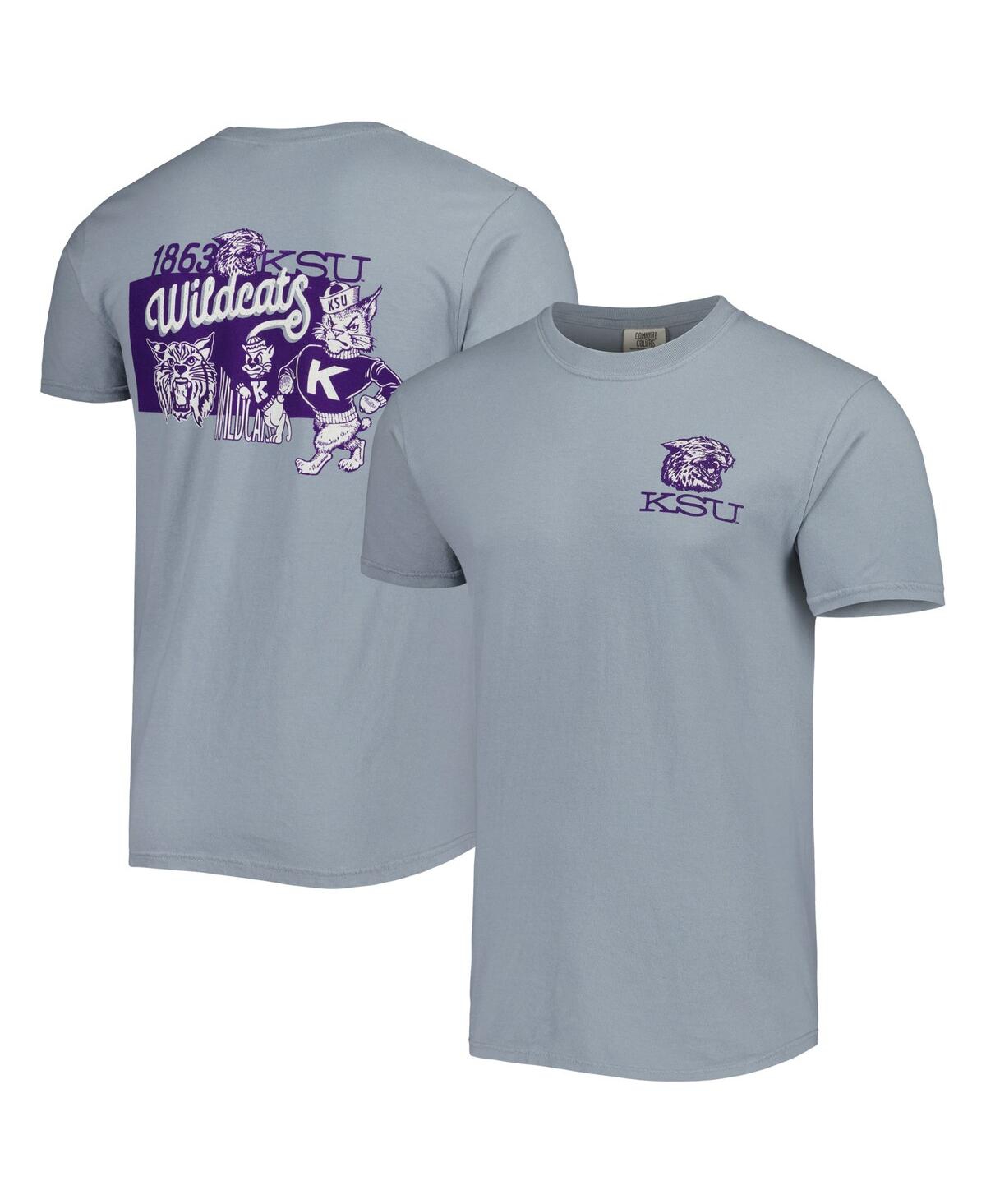 Men's Graphite Kansas State Wildcats Vault State Comfort T-shirt - Graphite