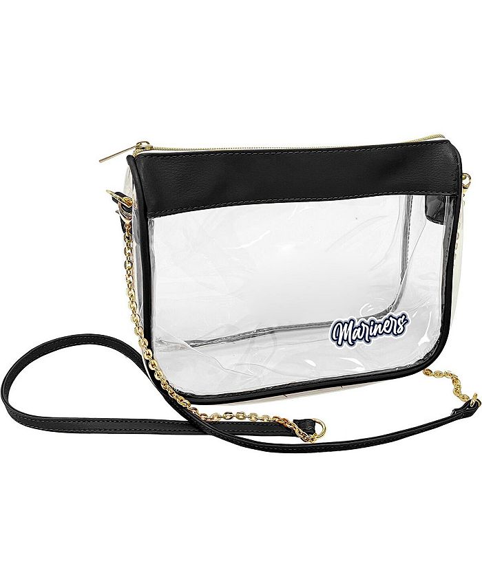 Logo Brands Women's Seattle Mariners Hype Stadium Crossbody Clear Bag