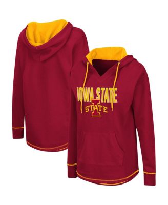 Women's Cardinal Iowa State Cyclones Tunic Pullover Hoodie