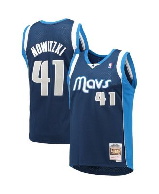 Men's Dirk Nowitzki Navy Dallas Mavericks 2011-12 Hardwood Classics Swingman Jersey