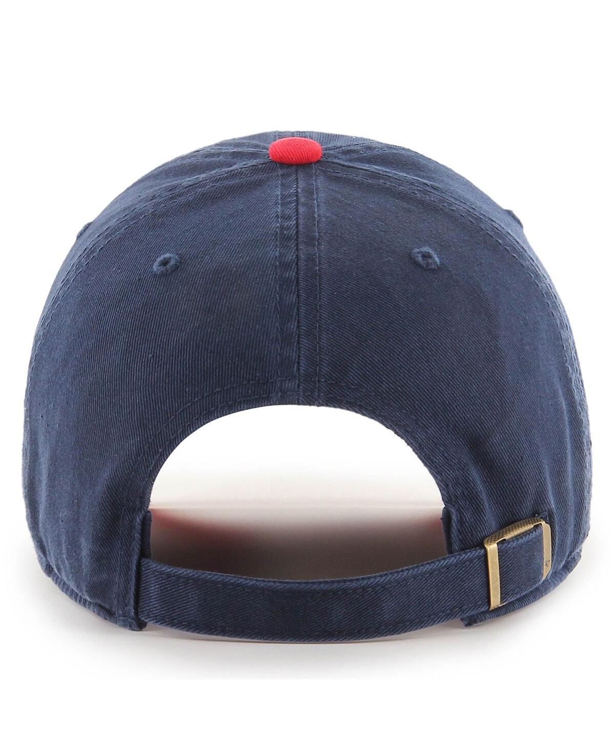 Men's '47 BrandCalifornia Angels 1997 Halo Logo Cooperstown Collection Clean Up Adjustable Hat - Navy