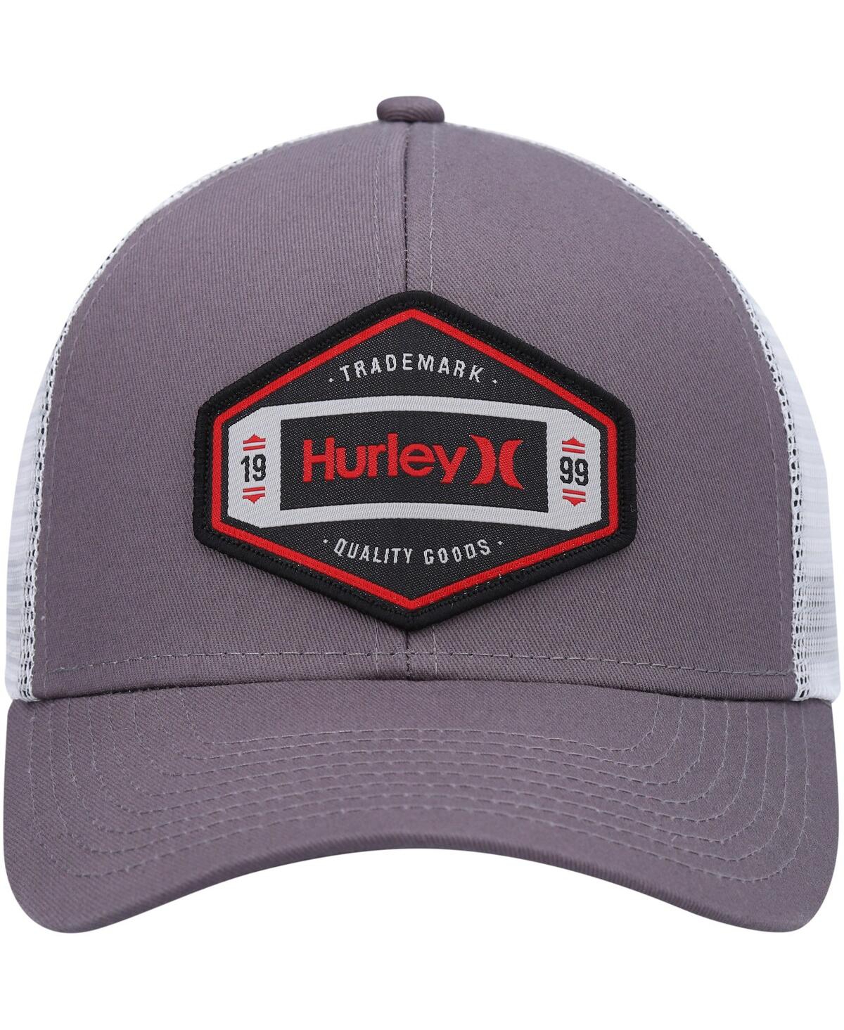 Shop Hurley Men's  Graphite Brighton Snapback Trucker Hat