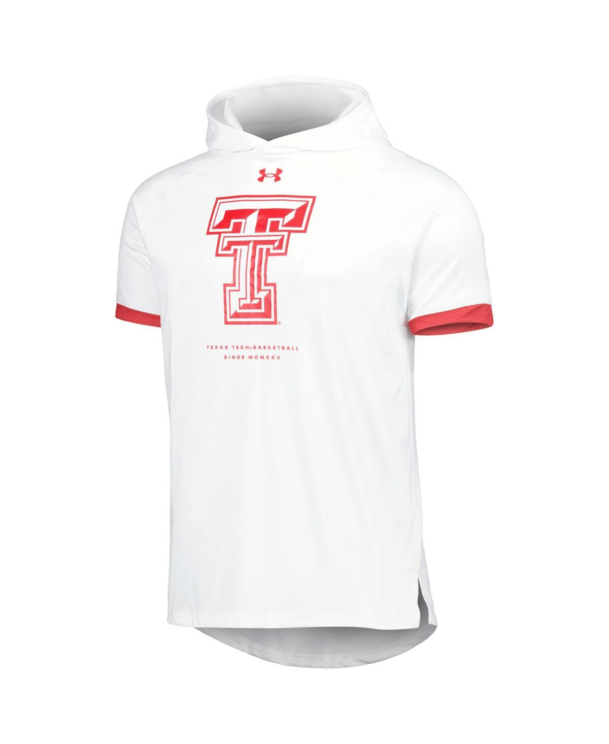 Shop Under Armour Men's  White Texas Tech Red Raiders On-court Raglan Hoodie T-shirt