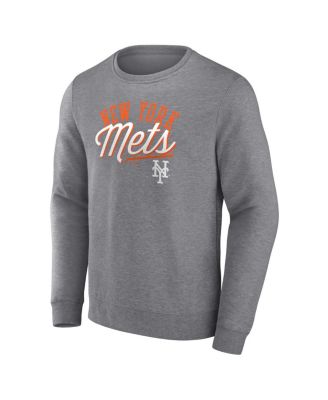 Men's Heather Gray New York Mets Simplicity Pullover Sweatshirt
