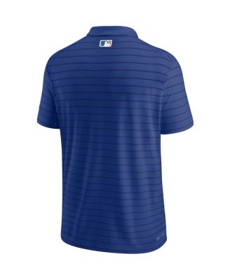 Men's Royal Kansas City Royals Authentic Collection Striped Performance Pique Polo Shirt