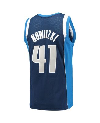 Men's Dirk Nowitzki Navy Dallas Mavericks 2011-12 Hardwood Classics Swingman Jersey