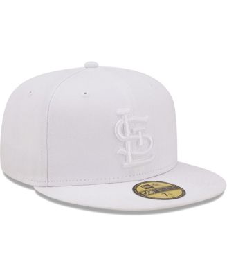 Men's St. Louis Cardinals White on White Logo 59FIFTY Fitted Hat
