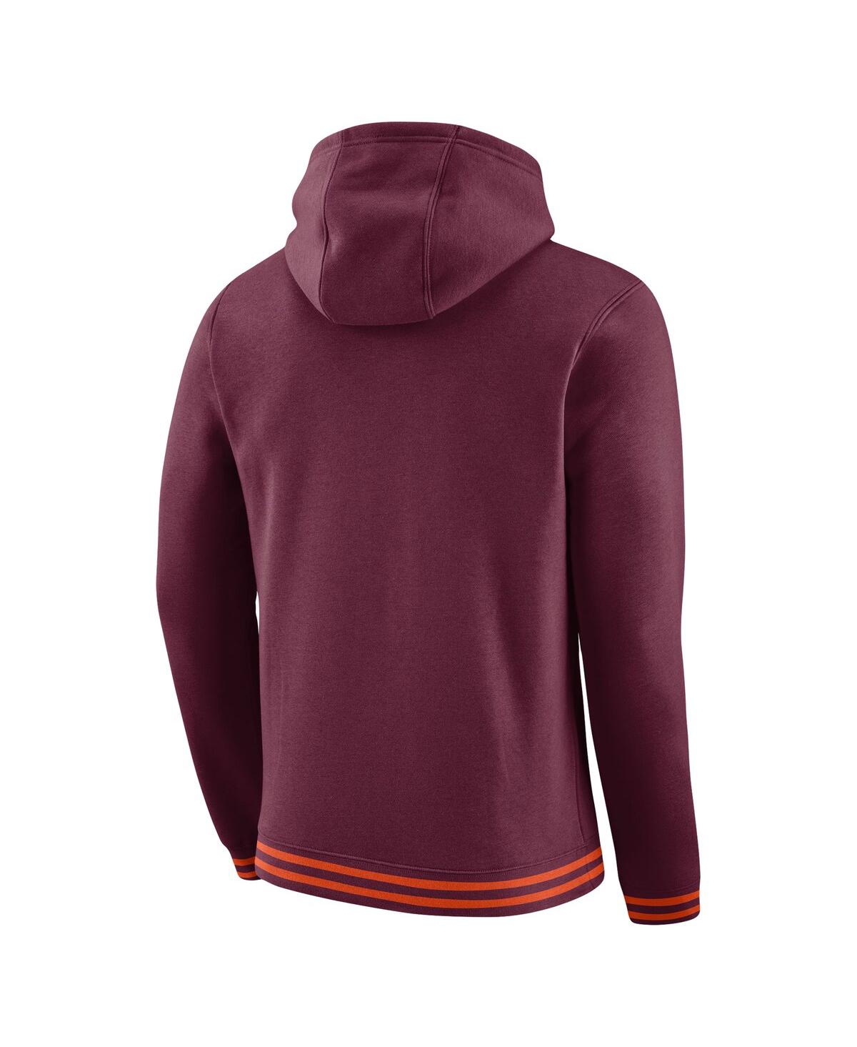 Men's NikeVirginia Tech Hokies Sketch Retro Pullover Hoodie - Maroon