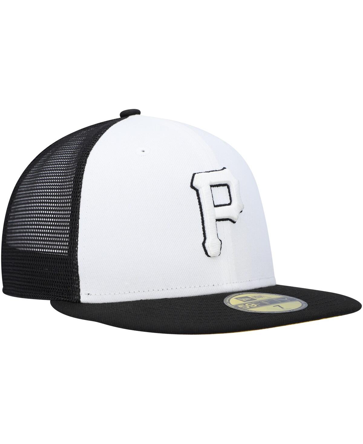 Shop New Era Men's  White, Black Pittsburgh Pirates 2023 On-field Batting Practice 59fifty Fitted Hat In White,black