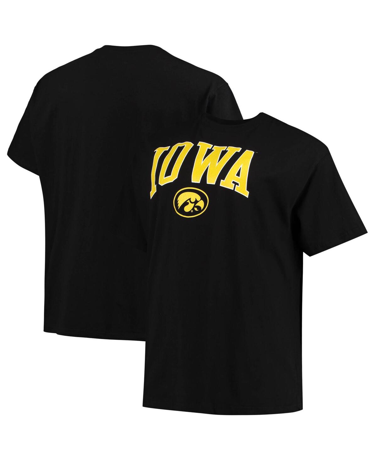 Shop Champion Men's  Black Iowa Hawkeyes Big And Tall Arch Over Wordmark T-shirt