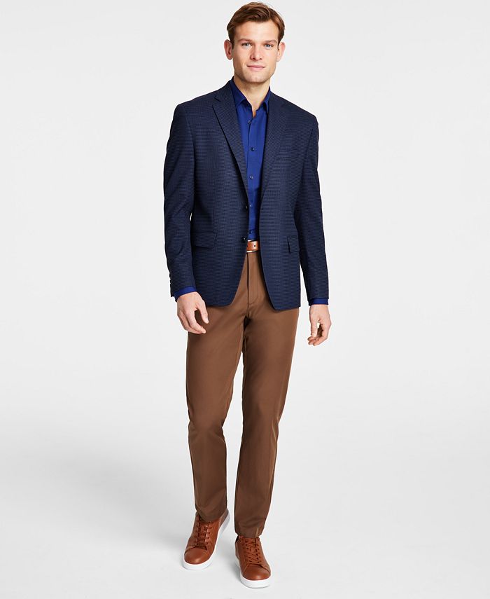 Michael Kors Men's Classic Fit Check Sport Coat - Macy's