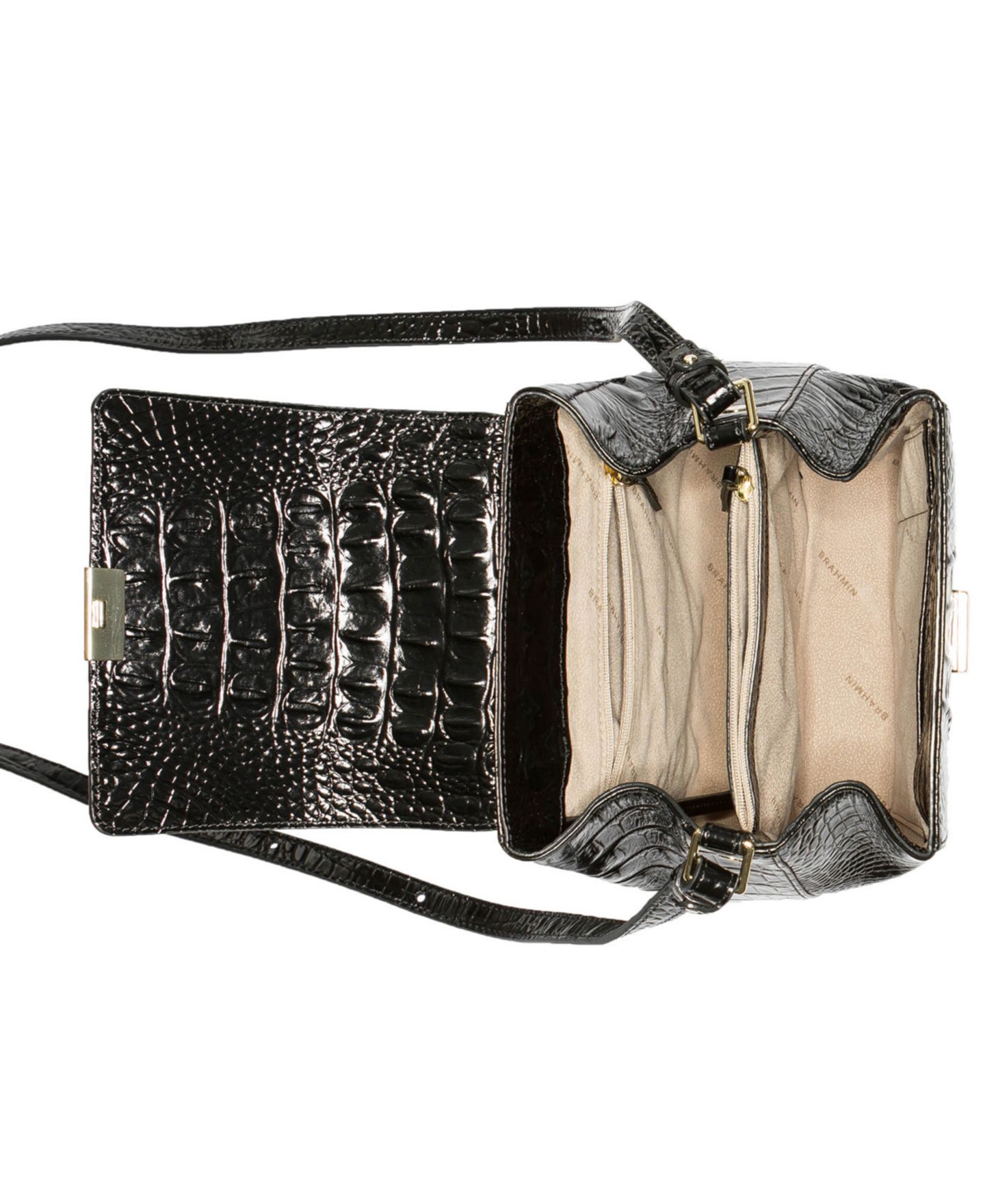 Женская сумка Brahmin Margo Small Leather Melbourne Crossbody, цвет: Чёрный — фото 4