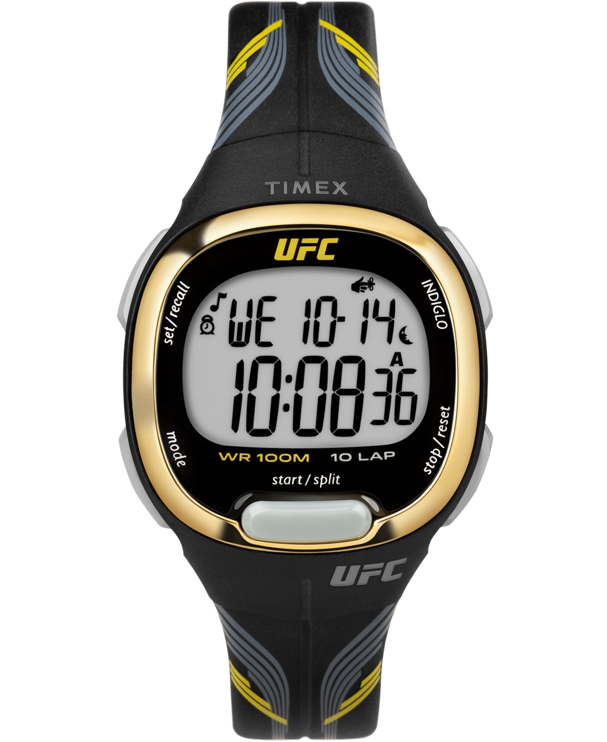 Shop Timex Ufc Women's Quartz Takedown Resin Black Watch, 33mm
