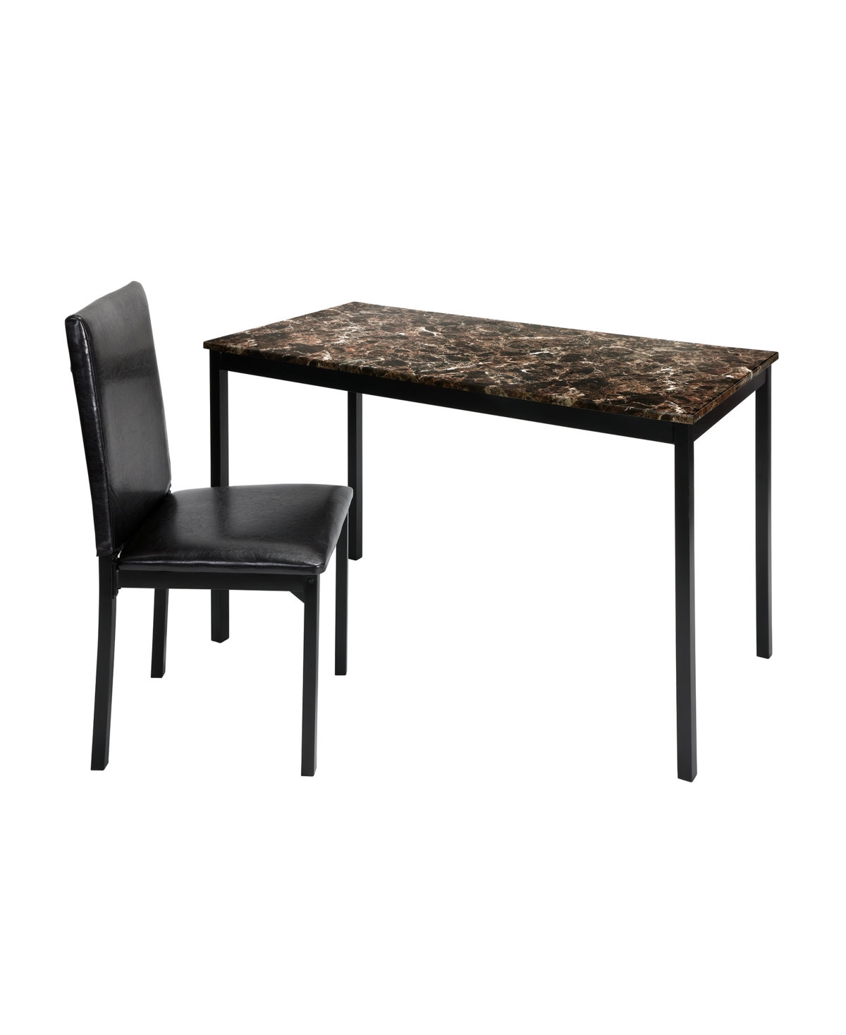 Furniture Lindsey Writing Desk With Chair In Black