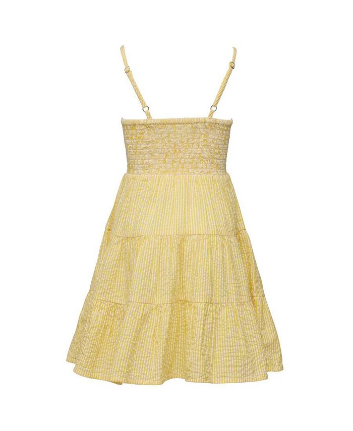 Snapper Rock Toddler|Child Girls Marigold Stripe Beach Dress - Macy's
