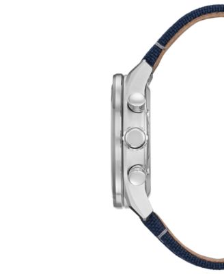 Eco-Drive Men's Chronograph Star Wars R2-D2 Blue Nylon Strap Watch 45mm