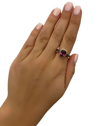 Le Vian - Raspberry Rhodolite (2-1/3 ct. t.w.) & Diamond (3/8 ct. t.w.) Ring in 14k Rose Gold