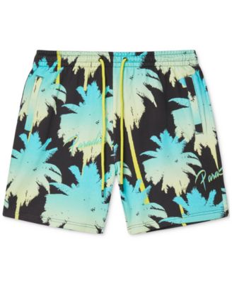 WeSC - Men's Marty Paradise Lost Regular-Fit Palm Tree-Print Drawstring Shorts