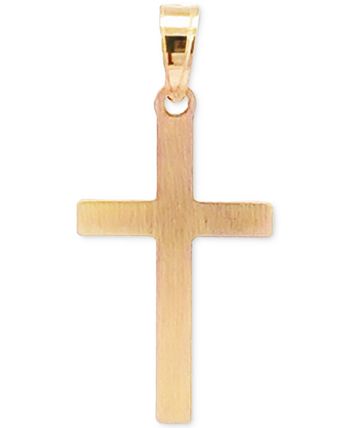 Macy's Cross Pendant in 14k Yellow Gold - Macy's