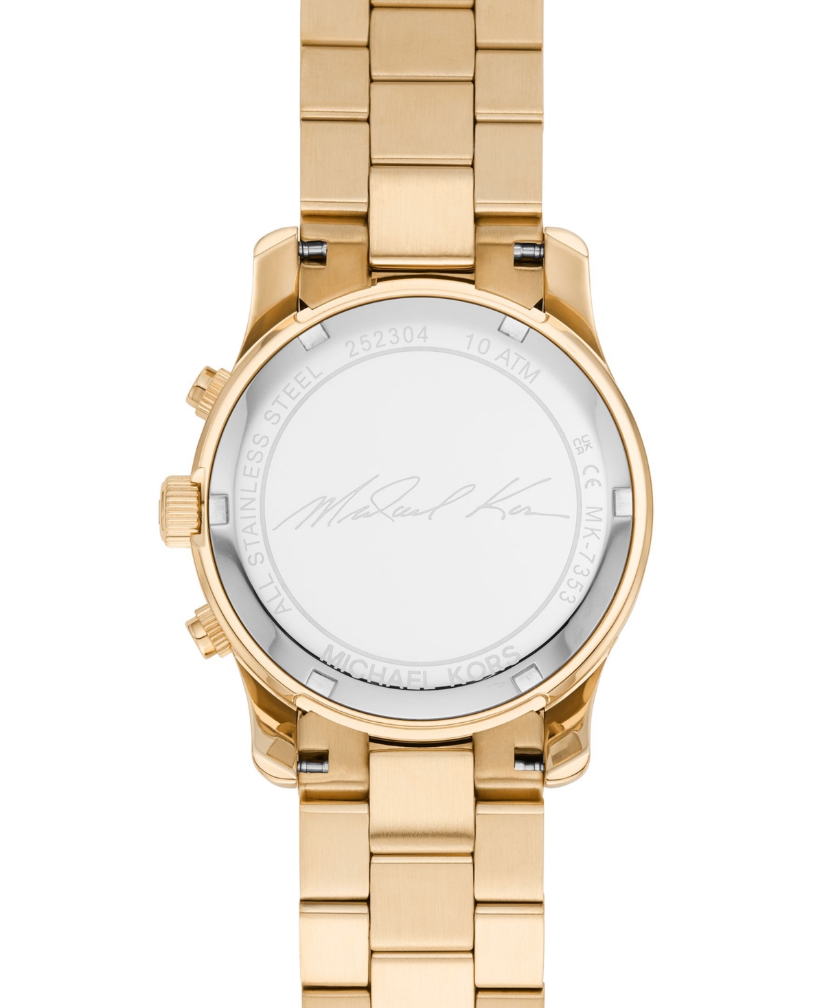 Shop Michael Kors Women's Runway Quartz Chronograph Gold-tone Stainless Steel Watch 38mm