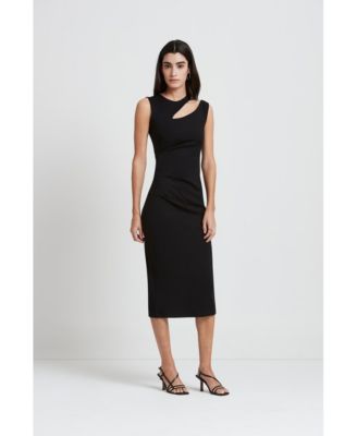 knee length dresses for ladies Astor Long Sleeve Midi Dress